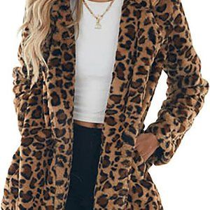 The Snooki Shop Leopard Print Faux Fur Jacket Mob Wife
